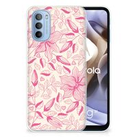 Motorola Moto G31 | G41 TPU Case Pink Flowers - thumbnail