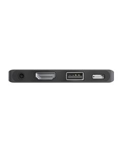 Sitecom AC-1004 interface hub USB 3.2 Gen 1 (3.1 Gen 1) Type-C 480 Mbit/s Zwart, Grijs