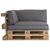2L Home & Garden Palletkussenset Metro Lounge Grijs - 3 delige set 2L Home & Garden Palletkussenset Metro Lounge Grijs - 3 delige set
