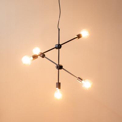 LABEL51 Verstelbare Hanglamp 'Stilo' 5-lamps