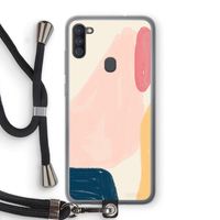 Saturday Flow: Samsung Galaxy A11 Transparant Hoesje met koord