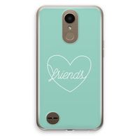 Friends heart pastel: LG K10 (2017) Transparant Hoesje