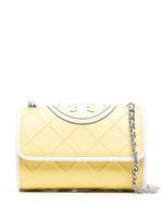 Tory Burch sac à bandoulière matelassé à design embossé - Jaune