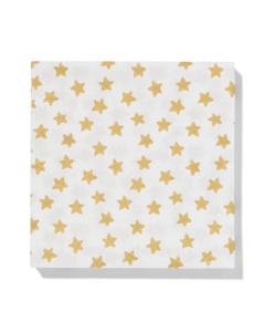 HEMA Servetten 33x33 Papier Sterren (goud)