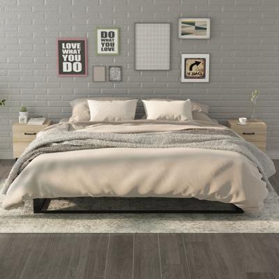 Nachtkastjes 2 st 40x35x47,5 cm sonoma eikenkleurig