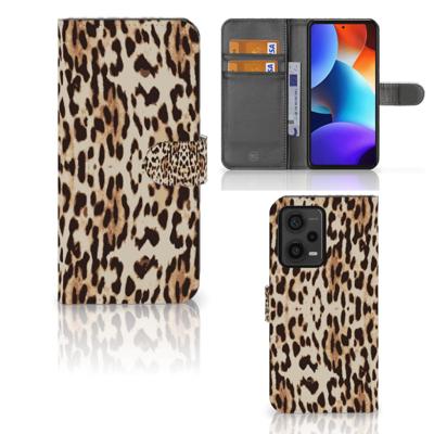 Xiaomi Redmi Note 12 Pro Plus | Telefoonhoesje | Met pasjeshouder | Leopard