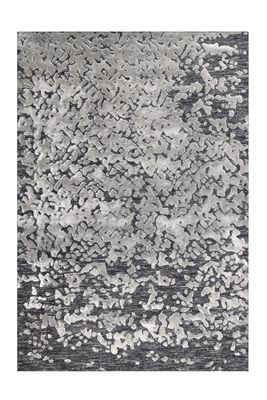 Vloerkleed Damast 400 | Kunstzijde, wol en polyester | bruin, naturel | 140 x 200 cm