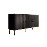 Meubella Dressoir Vanty - Zwart - 140 cm - thumbnail