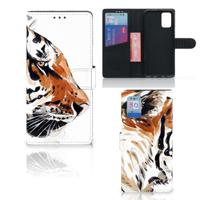 Hoesje Samsung Galaxy A02s | M02s Watercolor Tiger