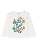 Stella McCartney Kids sweat à imprimé 3D Glasses - Blanc