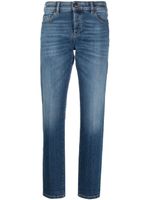 Emporio Armani jean droit à taille mi-haute - Bleu