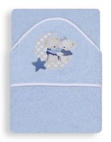 Interbaby badcape Beertjes junior 100 cm katoen - thumbnail