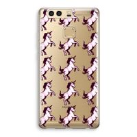 Musketon Unicorn: Huawei P9 Transparant Hoesje