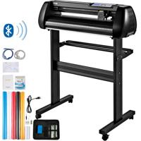 VEVOR Snijplotter Vinylsnijder Vinyl Cutter Plottermachine 630 mm Foliesnijder Bluetooth SignMaster Kit