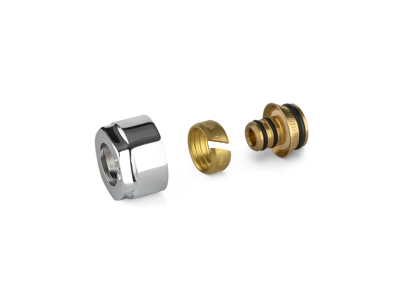 Koppelingen Meerlagenbuis Plieger Valvola 3/4" 16 mm Chroom