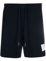 Thom Browne RWB stripe-trimmed track shorts - Bleu