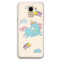 Vliegende eenhoorn: Samsung Galaxy J6 (2018) Transparant Hoesje