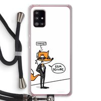 GSM secure: Samsung Galaxy A51 5G Transparant Hoesje met koord
