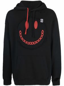 Raf Simons x Smiley hoodie à effet usé - Noir