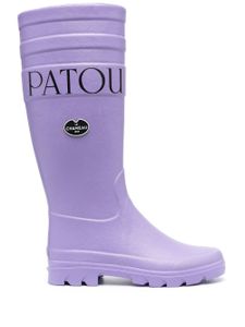 Patou x Le Chameau bottes de pluie à logo imprimé - Violet