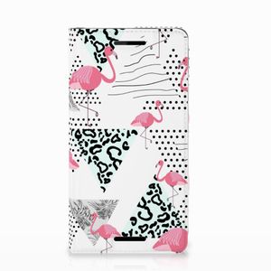 Nokia 2.1 2018 Hoesje maken Flamingo Triangle