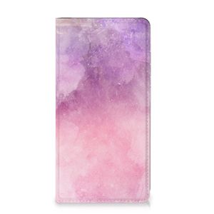 Bookcase Samsung Galaxy S23 Plus Pink Purple Paint