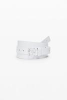 Dubbele gladde riem - WHITE - U