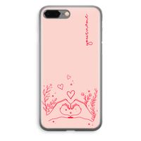 Love is in the air: iPhone 8 Plus Transparant Hoesje