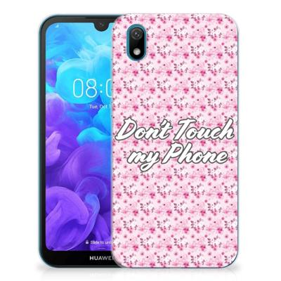 Huawei Y5 (2019) Silicone-hoesje Flowers Pink DTMP Huawei Y5 (2019) Silicone-hoesje Flowers Pink DTMP
