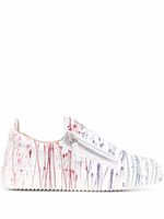 Giuseppe Zanotti baskets Frankie à effet tâches de peinture - Blanc
