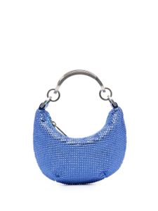 Off-White mini sac à main à ornements en sequins - Bleu