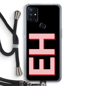 Monogram: OnePlus Nord N10 5G Transparant Hoesje met koord