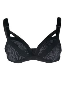 Marlies Dekkers soutien-gorge Wing Power à imprimé zébré - Noir