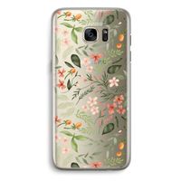 Sweet little flowers: Samsung Galaxy S7 Edge Transparant Hoesje