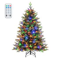 150 cm Kunstkerstboom Kerstboom met 844 Takpunten 250 LED-lichten 11 Lichtmodi 3 Automatische Timers Groen