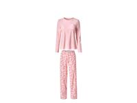 esmara Dames fleece pyjama (Lichtroze, XS (32/34))
