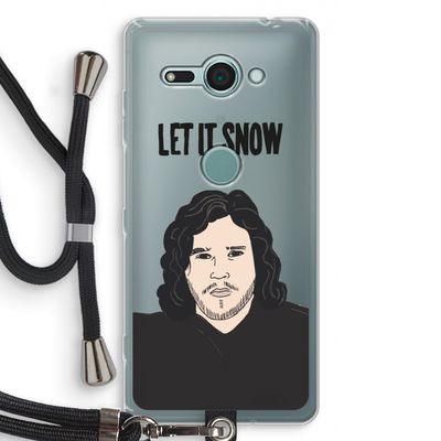 Let It Snow: Sony Xperia XZ2 Compact Transparant Hoesje met koord