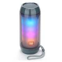T&G TG643 Draagbare Bluetooth-luidspreker met LED-lampje - Grijs - thumbnail