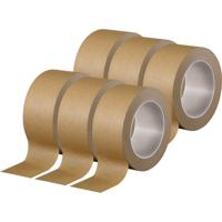 TOOLCRAFT TO-10194390 Pakband Bruin (l x b) 50 m x 50 mm 6 stuk(s)