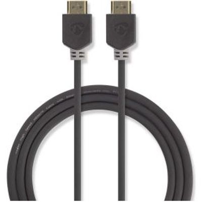 High Speed HDMI-kabel met Ethernet | HDMI-HDMI | 5.00 m | Antraciet