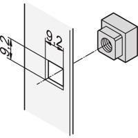 nVent SCHROFF 21100558 Vierkantmoer 1 stuk(s)