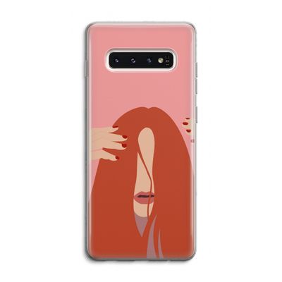 Woke up like this: Samsung Galaxy S10 4G Transparant Hoesje