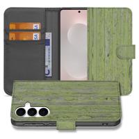 Samsung Galaxy S25 FE | Book Style Case | Green Wood