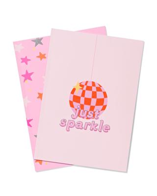 HEMA Schriften A4 Lijnen Roze - 2 Stuks