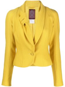 John Galliano Pre-Owned blazer à simple boutonnage (années 1990) - Jaune