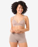 HEMA Damesboxer Naadloos Micro Beige (beige)