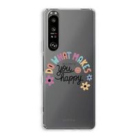 Happy days: Sony Xperia 1 III Transparant Hoesje