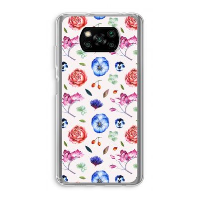 Bloemetjes: Xiaomi Poco X3 NFC Transparant Hoesje