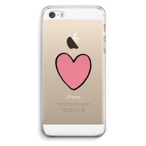 Hartje: iPhone 5 / 5S / SE Transparant Hoesje