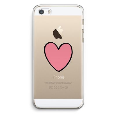 Hartje: iPhone 5 / 5S / SE Transparant Hoesje